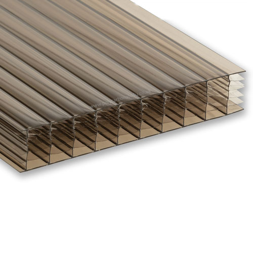 35mm Multiwall Polycarbonate Roofing Sheet Bronze