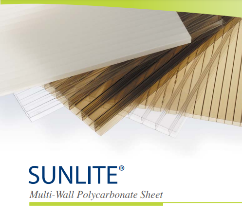 10MM Bronze Twinwall Polycarbonate Panel 48x120