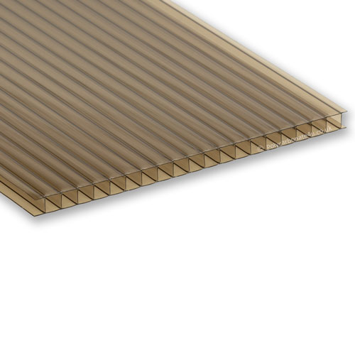 10mm Twinwall Polycarbonate Roofing Sheet Bronze