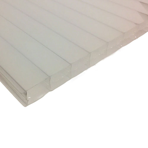 Tôle POLYCARBONATE 16mm 4,00x1,05m OPALIN - U= 2,0W/m²K - poids 2,4kg/m²