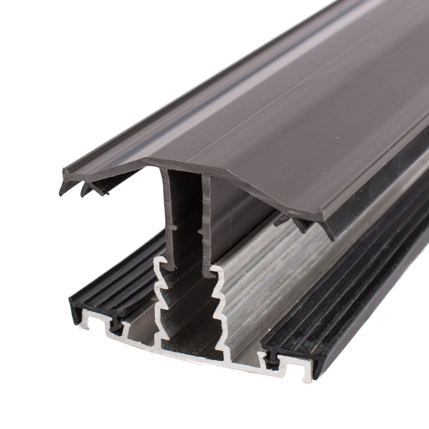 Rafter Supported Glazing  Bars For 25mm & 35mm Polycarbonate Brown