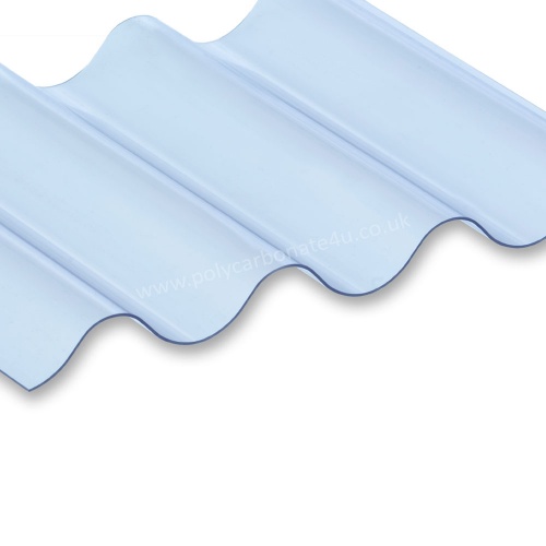 3''ASB Profile Corrugated PVC Sheet Lightweight 0.8mm Clear