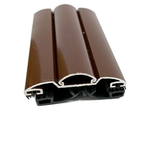 Aluminium Capped Screw Down Glazing Bar Brown