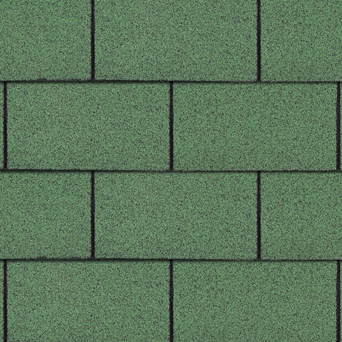 Bitumen Roofing Shingles Green 3 Tab 3m Pack