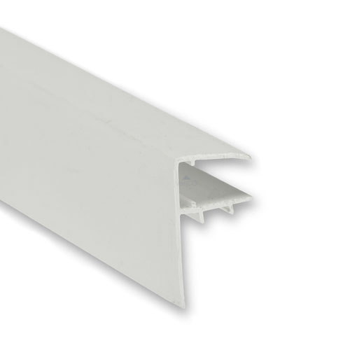 PVC F-Section For Polycarbonate Sheet White