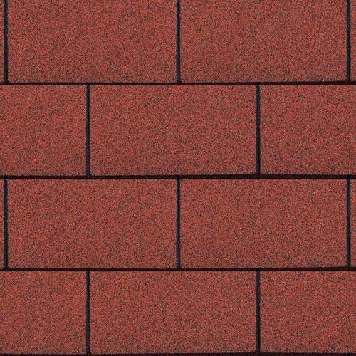 Bitumen Roofing Shingles Red 3 Tab 3m Pack