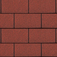 Bitumen Roofing Shingles Red 3 Tab 3m Pack